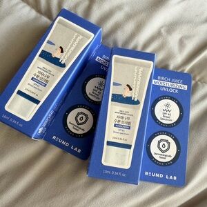 2packs of Birch Juice Moisturizing UV Lock SPF 45 - Blue and White 10ml